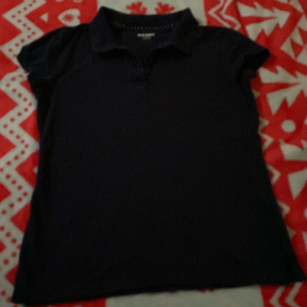 *Old Navy* Girl’s Polo Style Navy Blue Top Size XL(14/16)